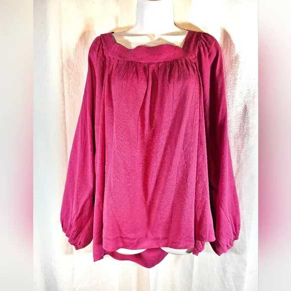 2/$20 Nwt ANDREE BY UNIT 1X Square Neck Top - Picture 1 of 7